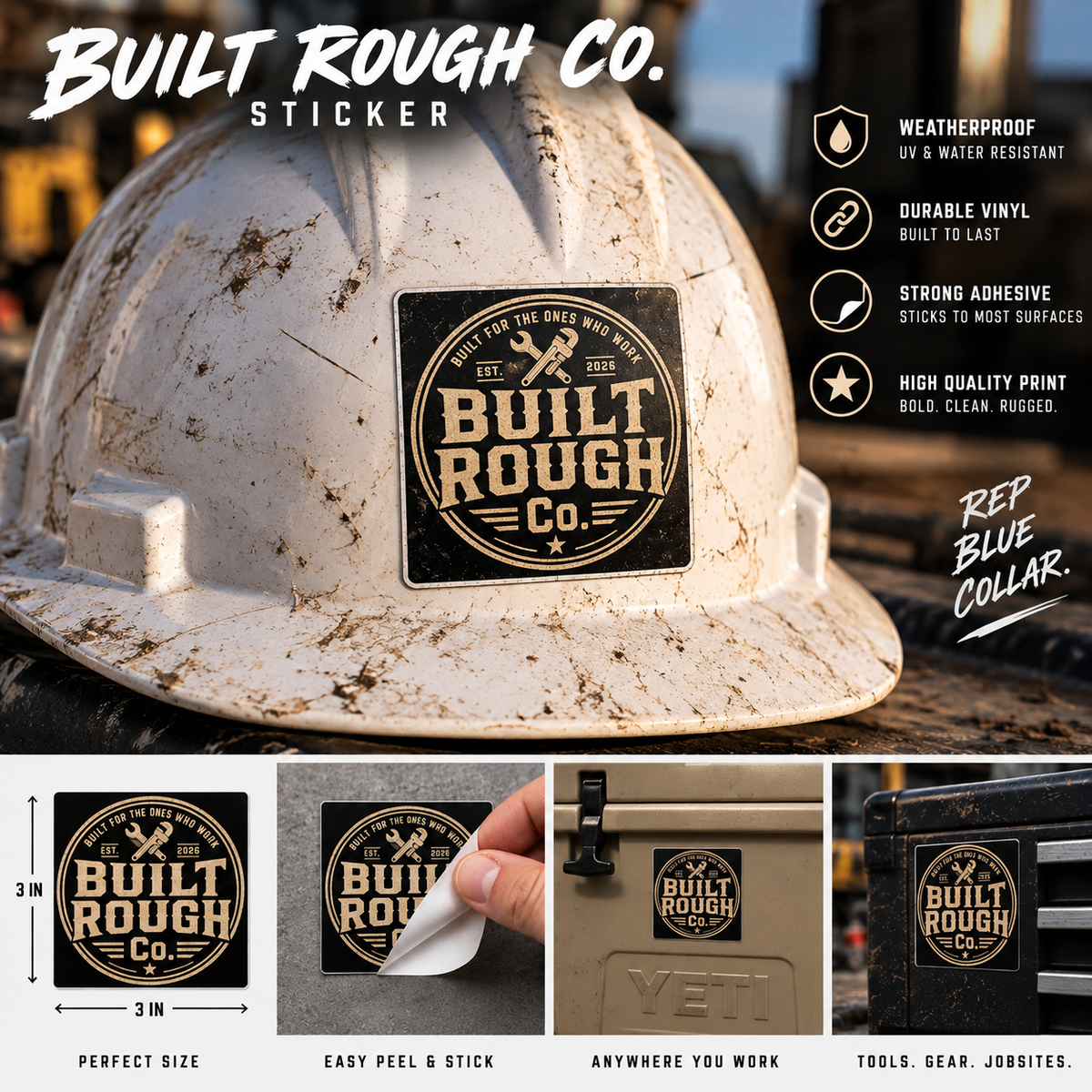 Built Rough Sticker